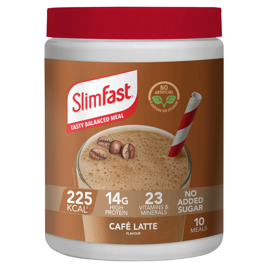 1158993	S33664 SLIMFAST POWDER CAFE LATTE 10 SERVE 365G TUB